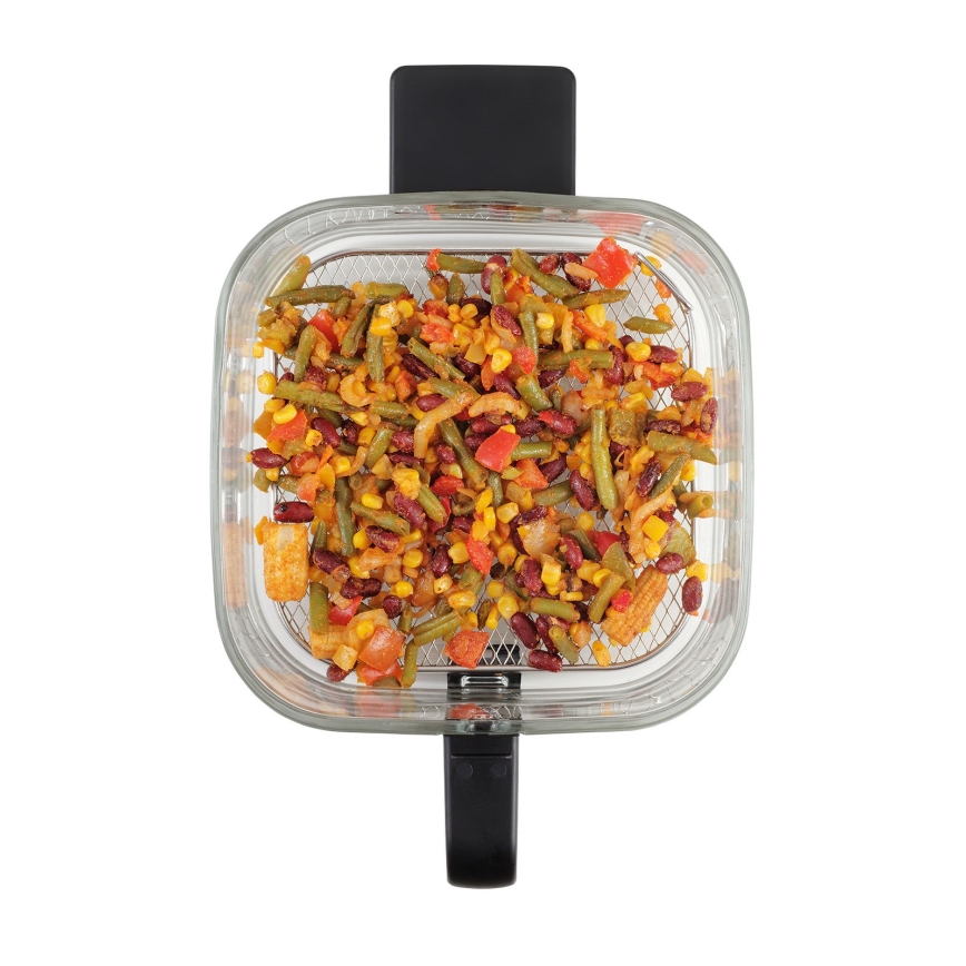 Concept FR5500 - Freidora de aire caliente GLASS & FAST 5,5 l 1200W/230V negro