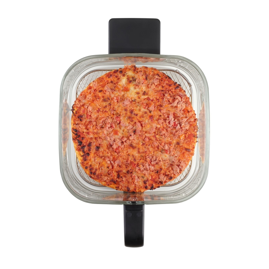 Concept FR5500 - Freidora de aire caliente GLASS & FAST 5,5 l 1200W/230V negro