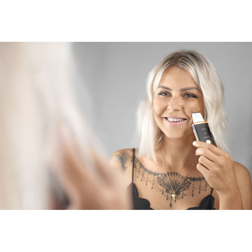 Concept PO2060 - Espátula ultrasónica cosmética PERFECT SKIN 3,5W/5V USB 500 mAh IPX6 negro