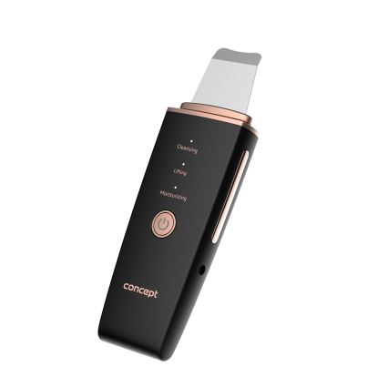 Concept PO2060 - Espátula ultrasónica cosmética PERFECT SKIN 3,5W/5V USB 500 mAh IPX6 negro