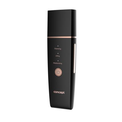 Concept PO2060 - Espátula ultrasónica cosmética PERFECT SKIN 3,5W/5V USB 500 mAh IPX6 negro