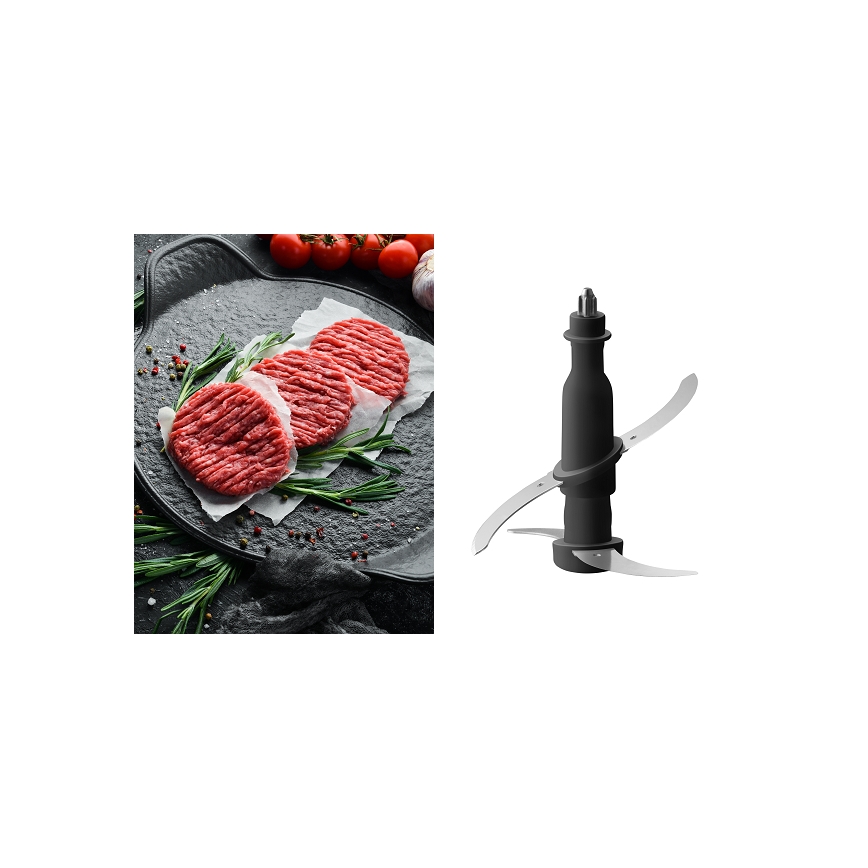 Concept RM3300 - Robot de cocina con rallador 1000W/230V negro/acero inoxidable