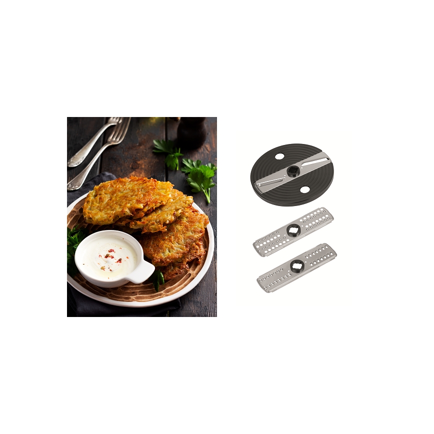 Concept RM3300 - Robot de cocina con rallador 1000W/230V negro/acero inoxidable