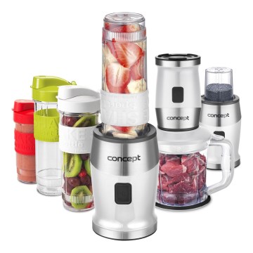 Concept SM3391 - Licuadora para batidos con accesorios 700W/230V blanco