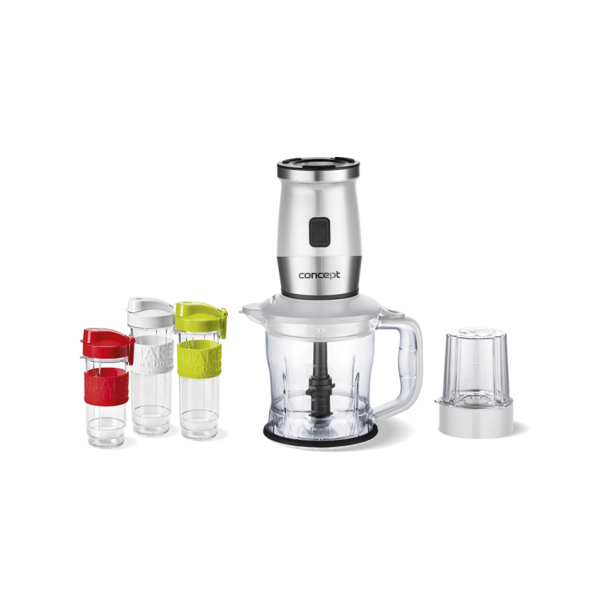 Concept SM3391 - Licuadora para batidos con accesorios 700W/230V blanco