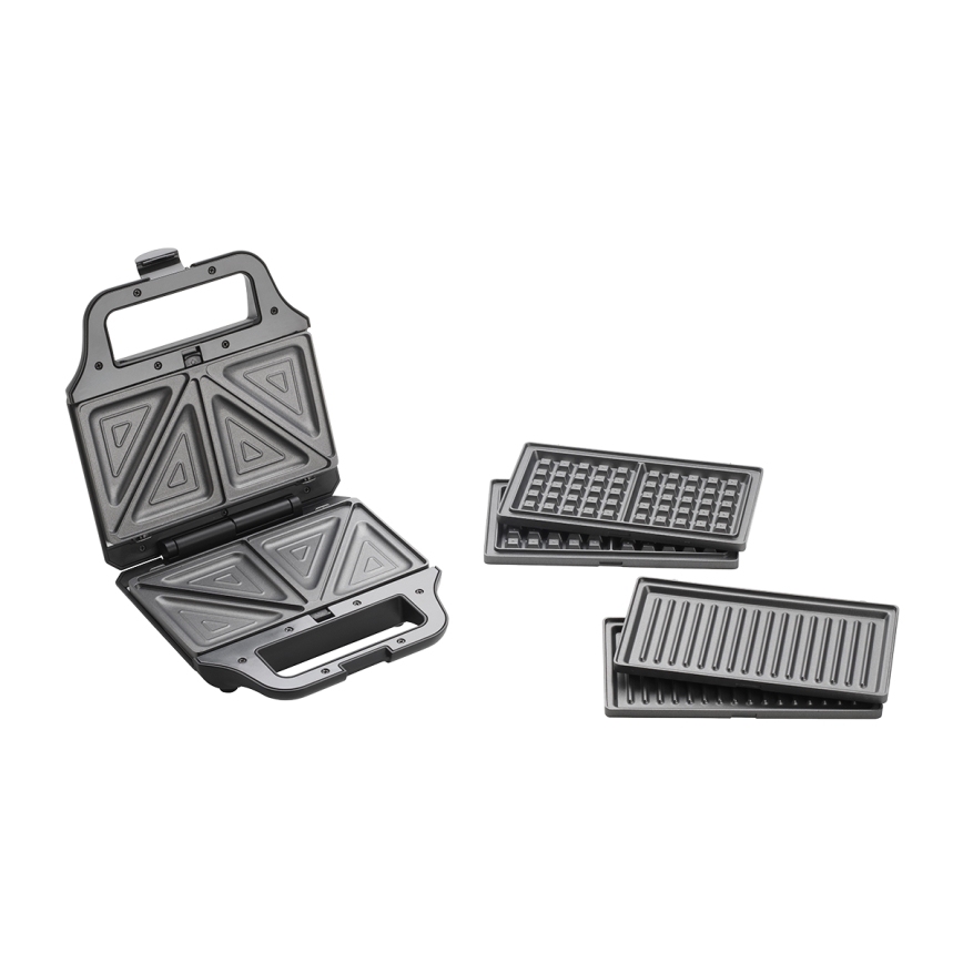Concept SV3054 - Sandwichera 3en1 700W/230V negro