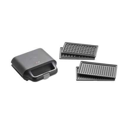 Concept SV3054 - Sandwichera 3en1 700W/230V negro