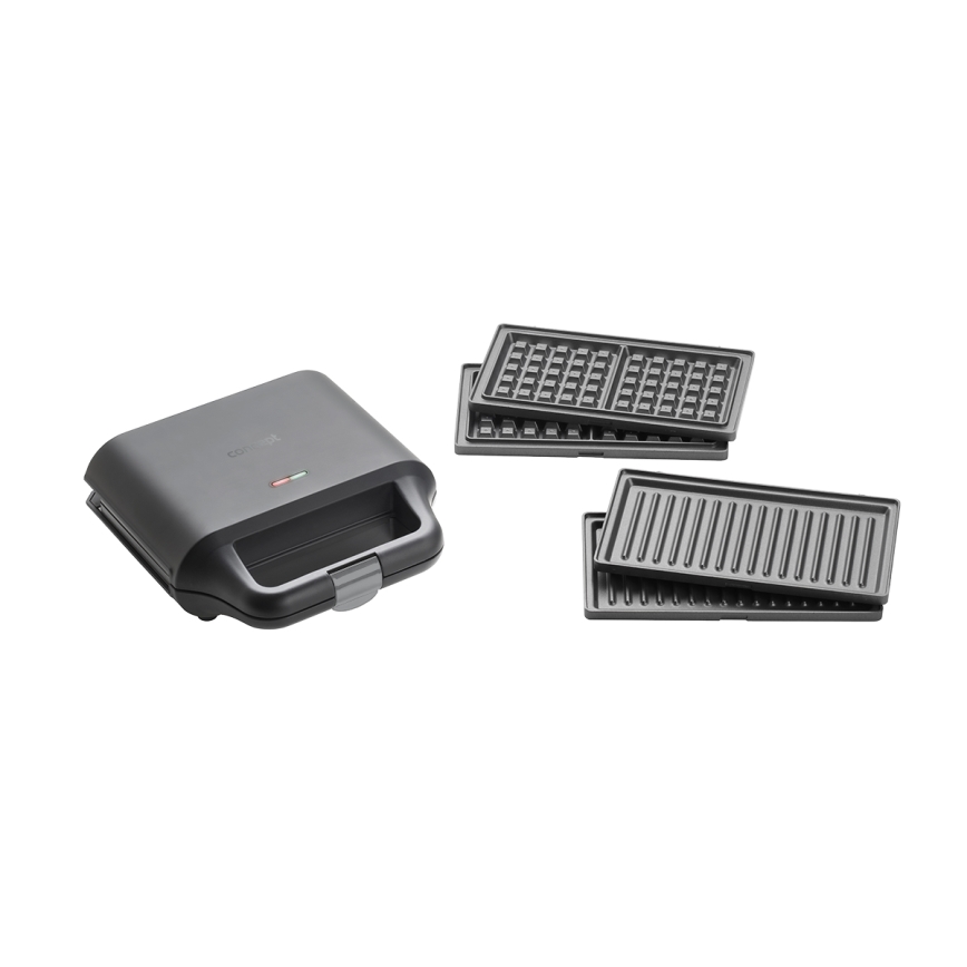 Concept SV3054 - Sandwichera 3en1 700W/230V negro