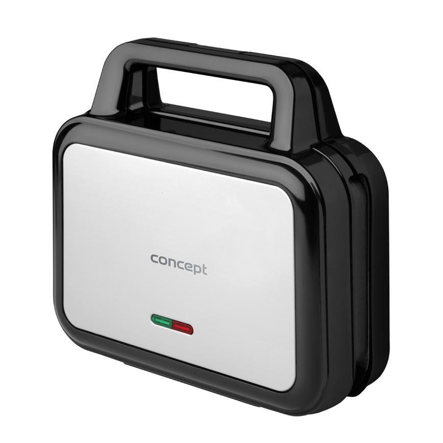 Concept SV3070 - Sandwichera XXL 4en1 900W/230V negro/acero inoxidable