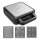 Concept SV3080 - Sandwichera FAMILY 3en1 1200W/230V negro/acero inoxidable