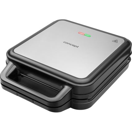 Concept SV3080 - Sandwichera FAMILY 3en1 1200W/230V negro/acero inoxidable