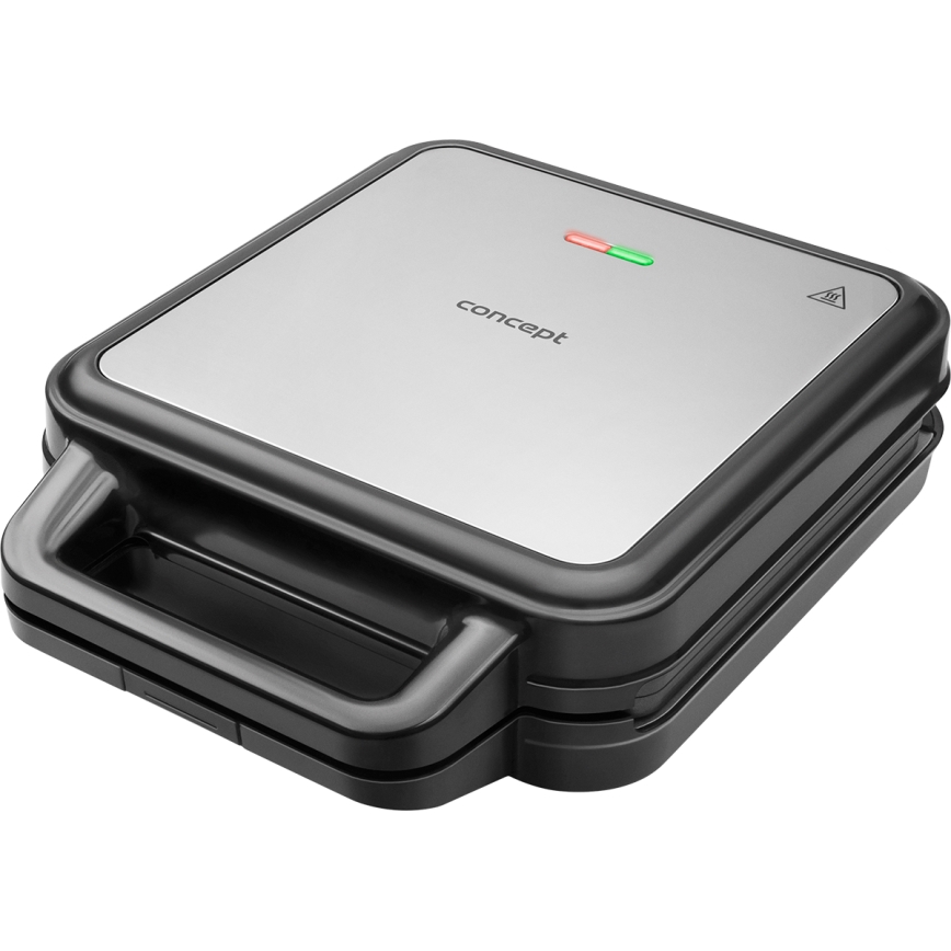 Concept SV3080 - Sandwichera FAMILY 3en1 1200W/230V negro/acero inoxidable