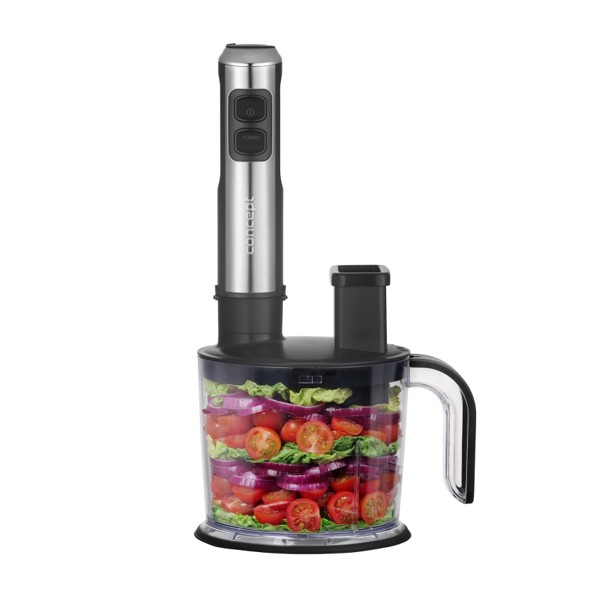 Concept TM5500 - Batidora de mano con accesorios 1500W/230V negro/acero inoxidable