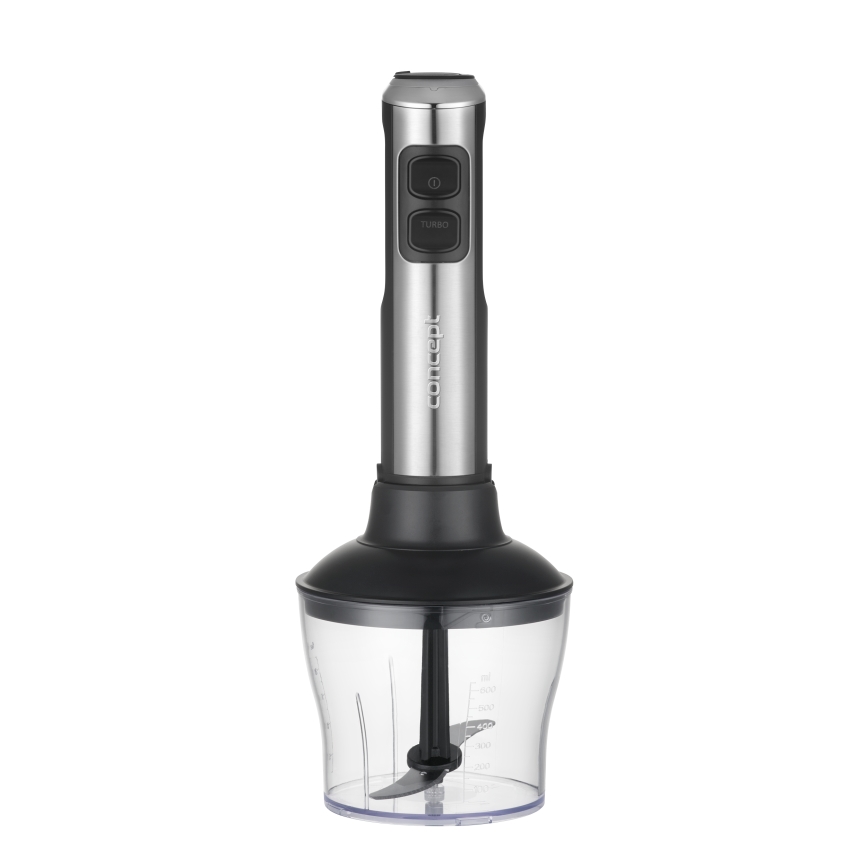 Concept TM5510 - Batidora de mano con accesorios 1500W/230V negro/acero inoxidable