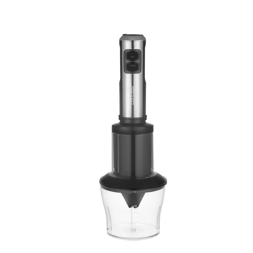 Concept TM5510 - Batidora de mano con accesorios 1500W/230V negro/acero inoxidable