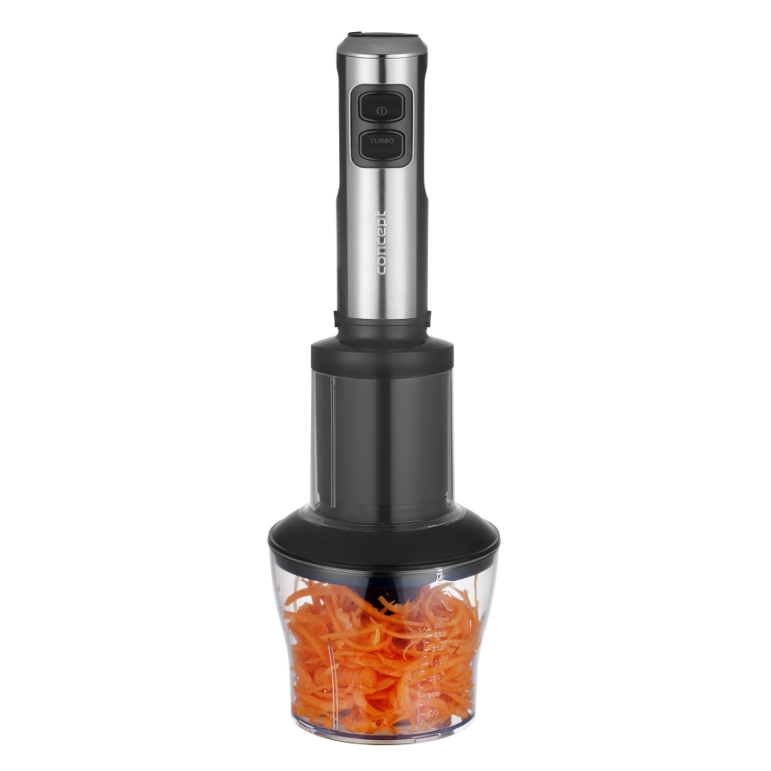 Concept TM5510 - Batidora de mano con accesorios 1500W/230V negro/acero inoxidable