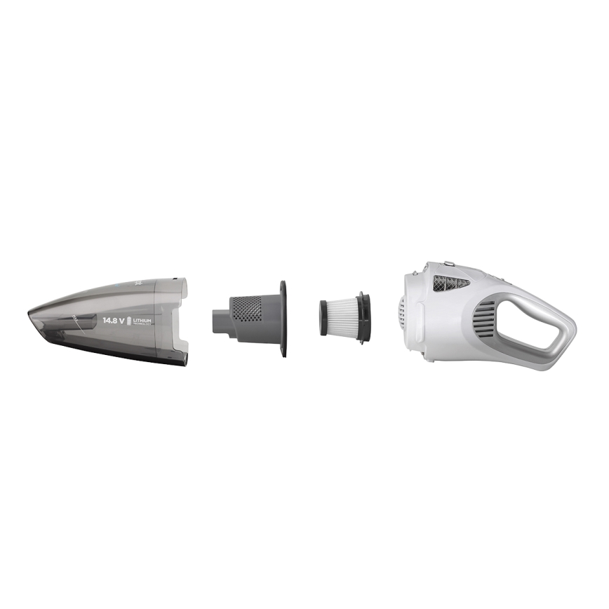 Concept VP4370 - Aspiradora de mano WET & DRY PERFECT CLEAN 90W/14,8V 2200 mAh blanco