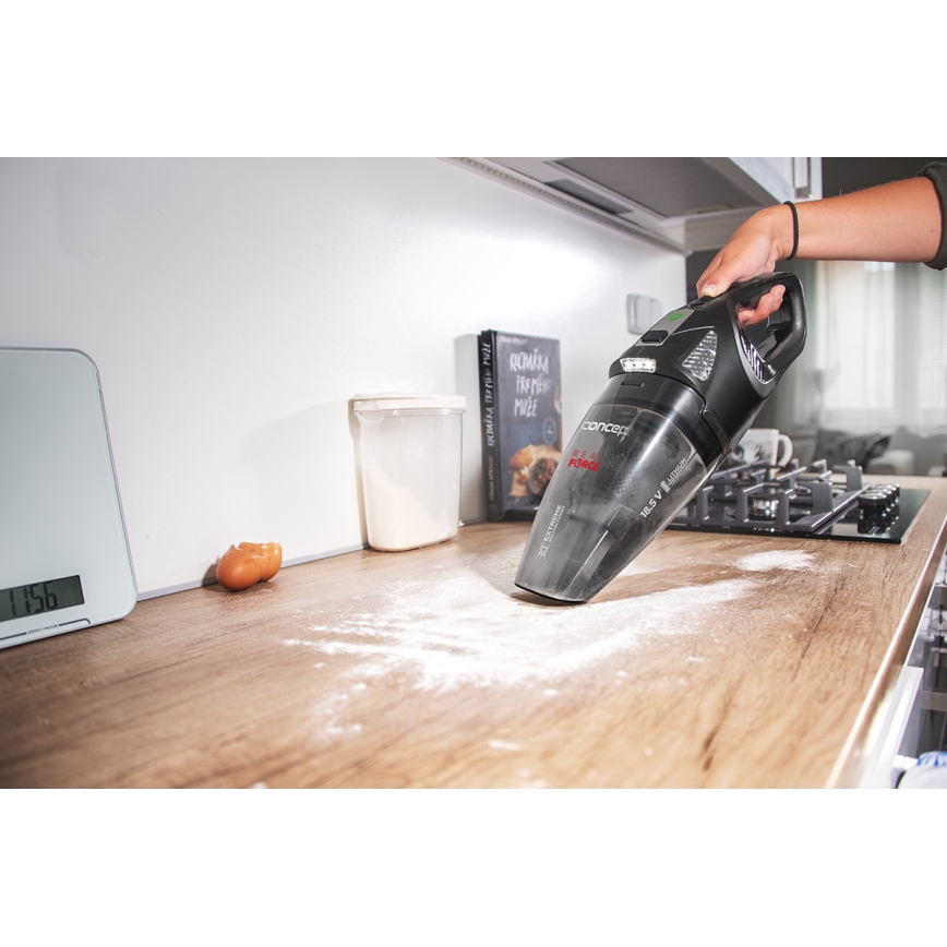 Concept VP4380 - Aspiradora de mano REAL FORCE 110W/18,5V 2200 mAh negro