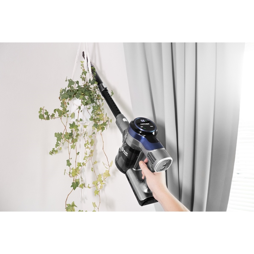 Concept VP6040 - Aspiradora de mano de varilla 2en1 ICONIC ANIMAL TELESCOPE 200W/22,2V 2200 mAh azul
