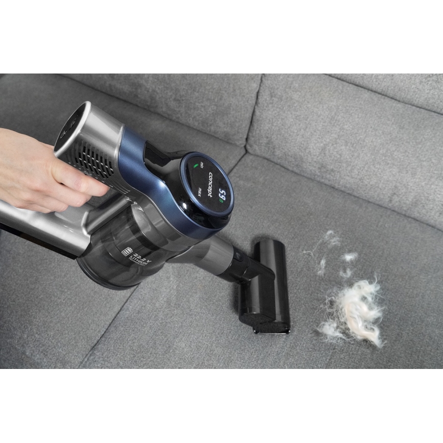 Concept VP6040 - Aspiradora de mano de varilla 2en1 ICONIC ANIMAL TELESCOPE 200W/22,2V 2200 mAh azul