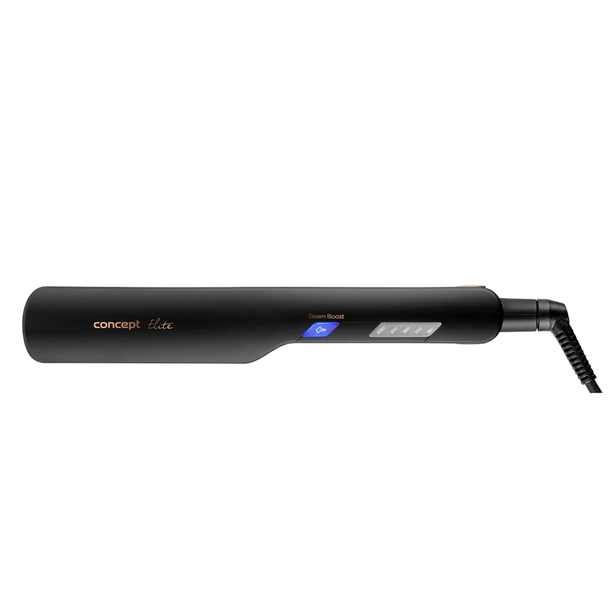 Concept VZ6010 - Plancha de pelo a vapor con pantalla LED ELITE STEAM BOOST 54W/230V negro