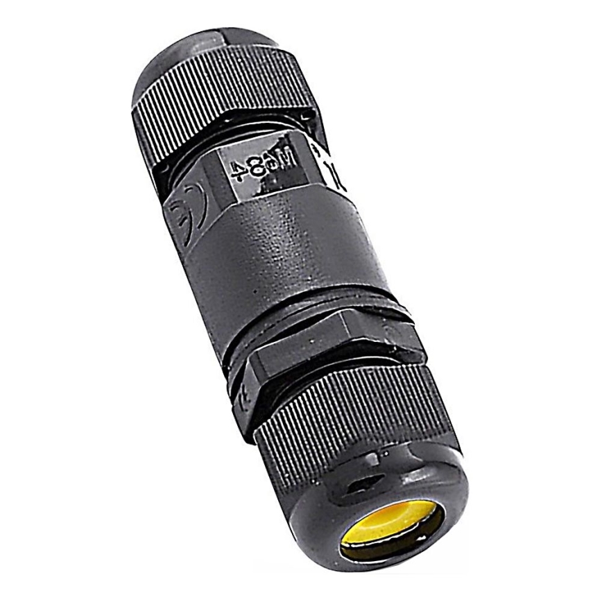 Conector impermeable IP68 negro
