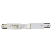 Conector para lámparas en el sistema de rieles TRACK blanco tipo Flexi