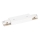 Conector para luces en sistema de rieles monofásico recto + fuente de alimentación blanco