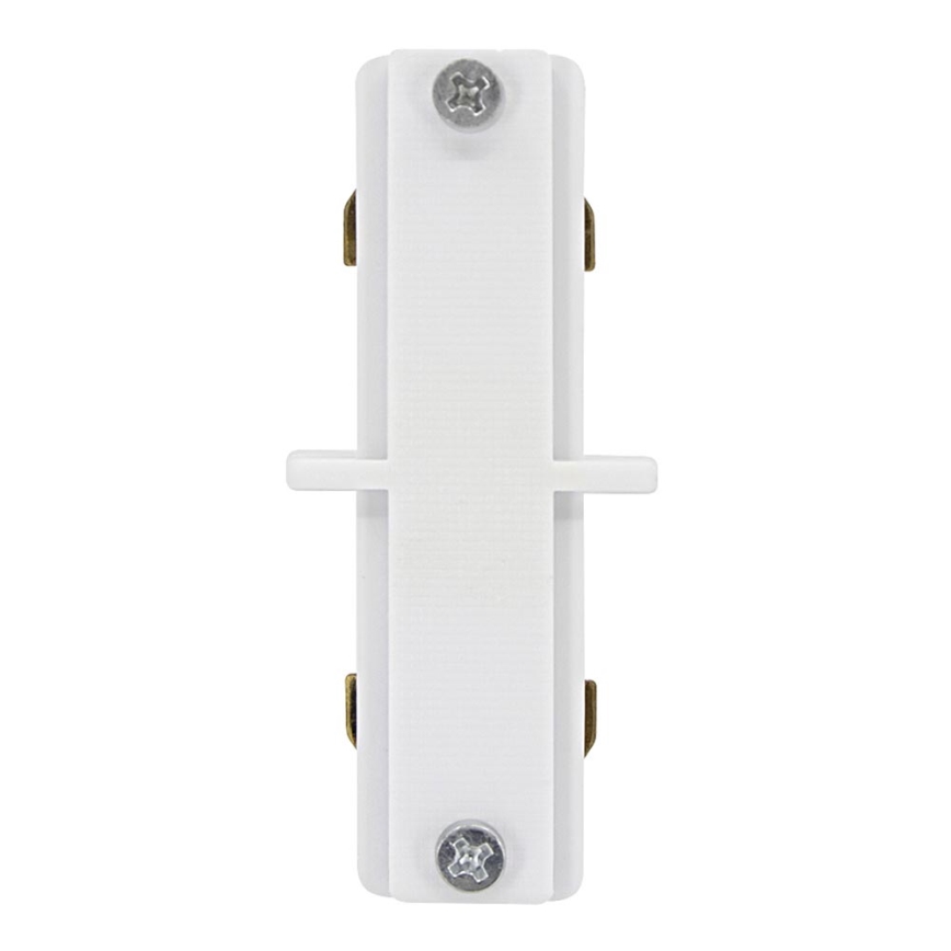 Conector para luminarias en el sistema de rieles CONNECTOR RS WHITE tipo recto