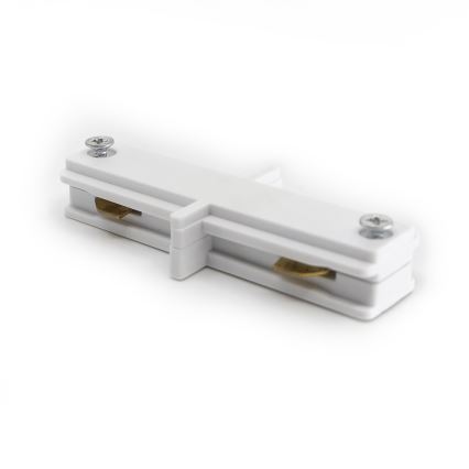 Conector para luminarias en el sistema de rieles CONNECTOR RS WHITE tipo recto