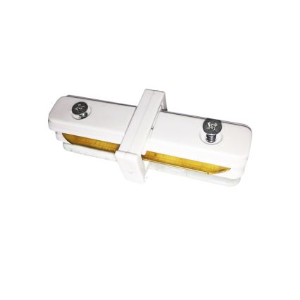 Conector para luminarias en el sistema de rieles CONNECTOR RS WHITE tipo recto