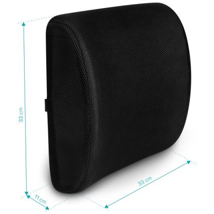 CONNECT IT CFH-5300-BK - Soporte lumbar para silla negro