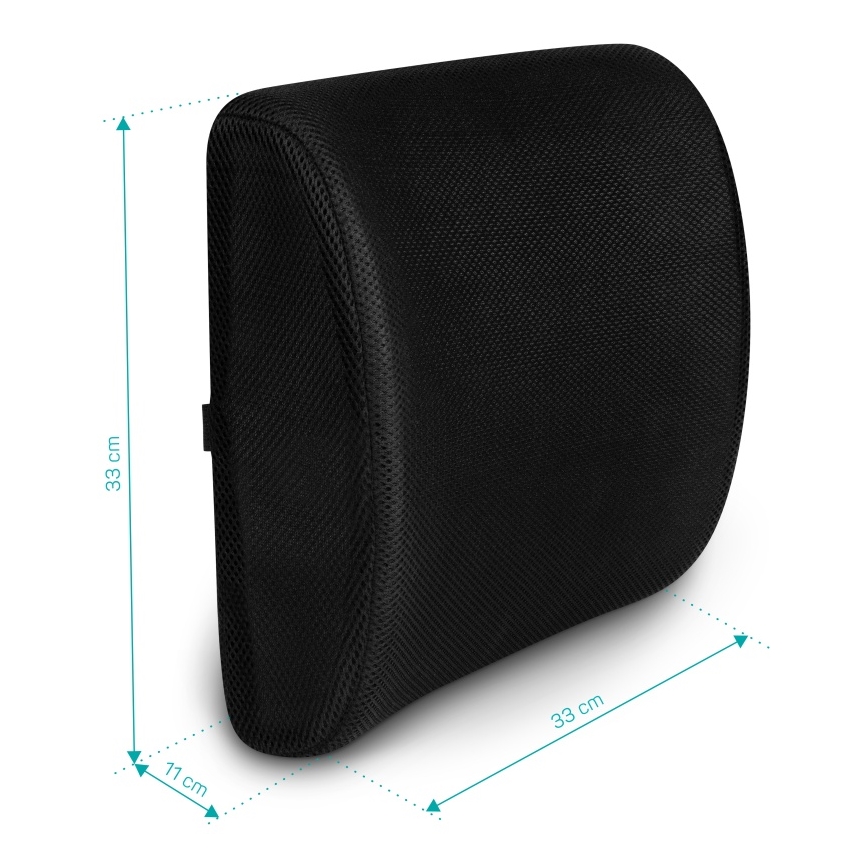 CONNECT IT CFH-5300-BK - Soporte lumbar para silla negro
