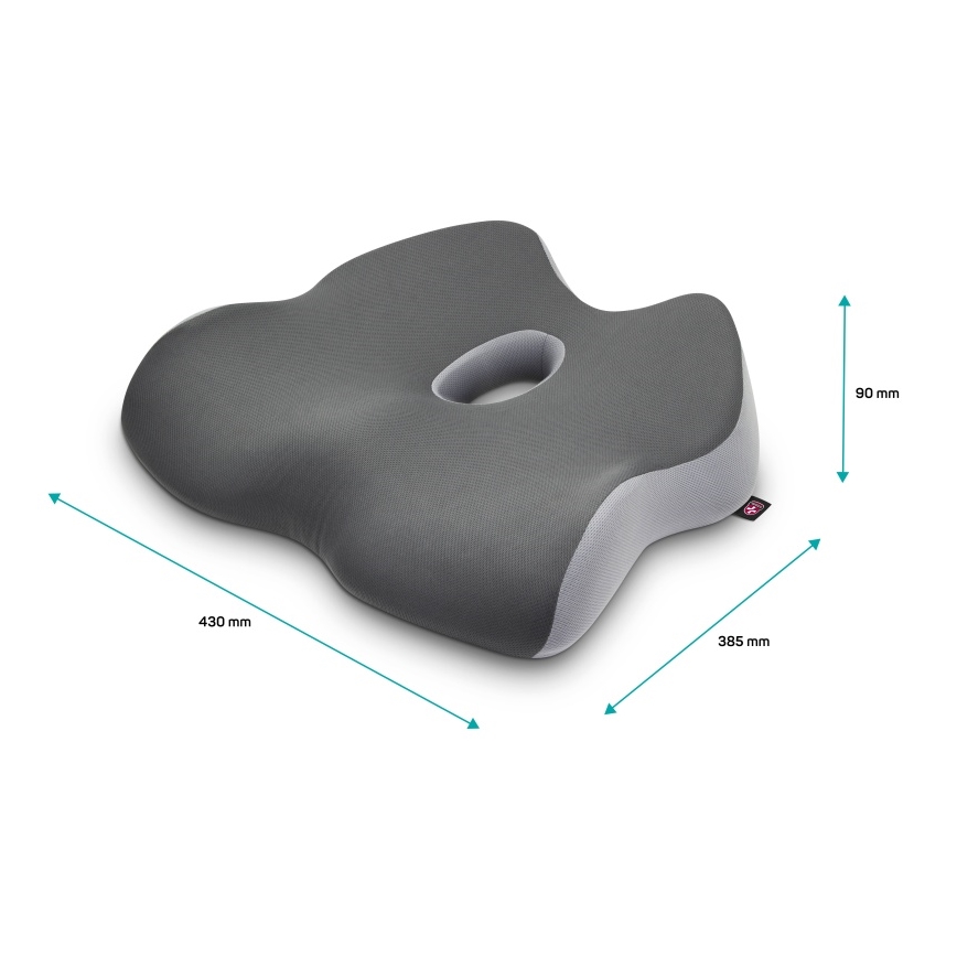 CONNECT IT CFH-5901-GY - Cojín ergonómico para silla gris