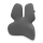 CONNECT IT CFH-5902-GY - Soporte lumbar para silla gris