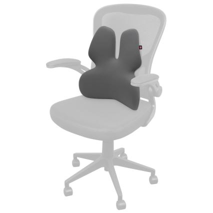 CONNECT IT CFH-5902-GY - Soporte lumbar para silla gris