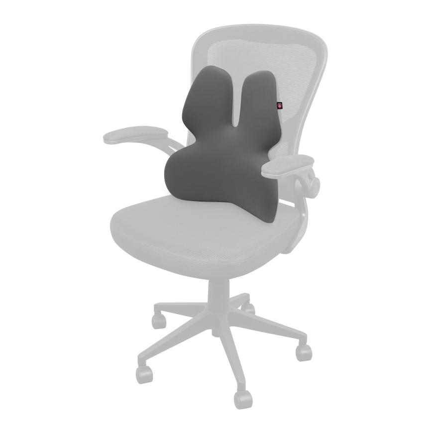 CONNECT IT CFH-5902-GY - Soporte lumbar para silla gris