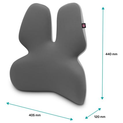 CONNECT IT CFH-5902-GY - Soporte lumbar para silla gris