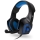 CONNECT IT CHP-5500-BL - LED Auriculares gaming con cable con un micrófono negro/azul
