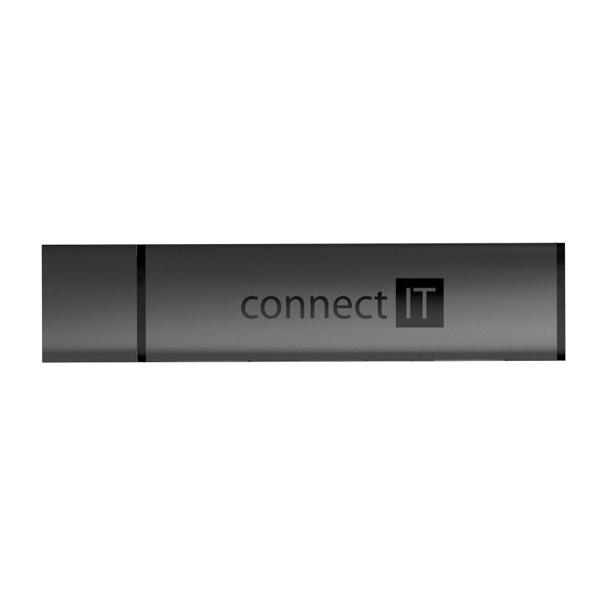 CONNECT IT CHU-4060-AN - Hub USB-A con lector de tarjetas de memoria 4en1