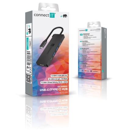 CONNECT IT CHU-8010-AN - USB-C hub 5en1