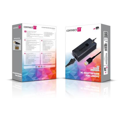 CONNECT IT CI-1062 - Adaptador de alimentación para portátiles Lenovo 65W