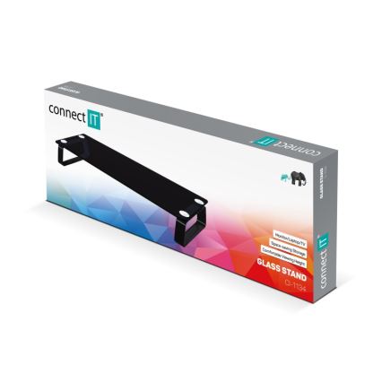 CONNECT IT CI-1134 - Base de vidrio multifuncional negro