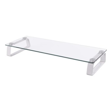 CONNECT IT CI-1135 - Base de vidrio multifuncional transparente/blanco