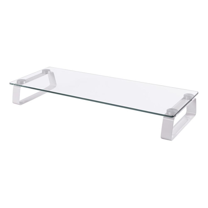 CONNECT IT CI-1135 - Base de vidrio multifuncional transparente/blanco