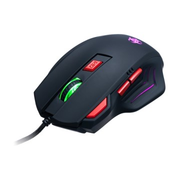 CONNECT IT CI-191 - LED Ratón gaming con cable 800/1600/2400/3200 DPI negro