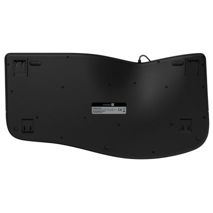 CONNECT IT CKB-2800-CS - Teclado inalámbrico ergonómico con localización checo/eslovaco negro