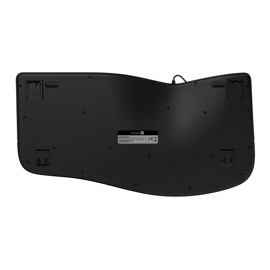 CONNECT IT CKB-2800-CS - Teclado inalámbrico ergonómico con localización checo/eslovaco negro