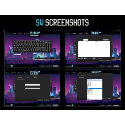 CONNECT IT CKB-3591-CS - Teclado gaming con cable LED RGB con localización checo/eslovaco marco negro y rojo