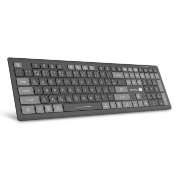 CONNECT IT CKB-5060-CS - Teclado silencioso de perfil bajo con localización checo/eslovaco 350 mAh